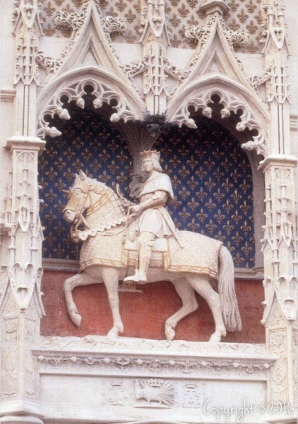 Chateau, Statue équestre de Louis XII, Blois (Préfecture du département), Loir-et-Cher (41), Centre, Régions du Centre Nord, France, Europe File0006.jpg